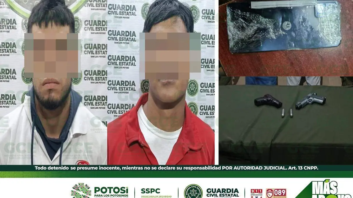 detenidos con arma de juguete